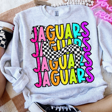 Load image into Gallery viewer, 80’s Stacked Checker Mascots DROPDOWN TRANSFER CSD FEB 26