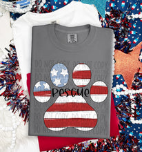 Load image into Gallery viewer, Patriotic Dog Designs Black Text SWD MAY DROPDOWN TRANSFER