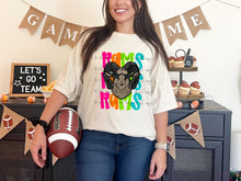 Load image into Gallery viewer, Bright Stacked Mascots Star Eyes DROPDOWN TRANSFER TSC 24