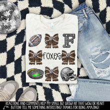 Load image into Gallery viewer, Rhinestone Bow Mascot Collage DROPDOWN TRANSFER