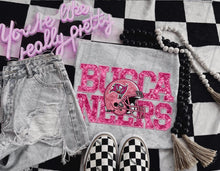 Load image into Gallery viewer, PINK Football Team Helmet Faux Embroidery DROPDOWN TRANSFER TGG