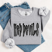 Load image into Gallery viewer, Retro Doodle Mascot BW Dropdown TRANSFER SWD TEMP