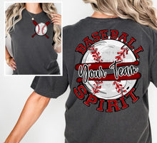 Load image into Gallery viewer, Baseball Spirit With Pocket Customized DROPDOWN DTF TRANSFER BIA