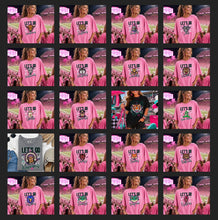 Load image into Gallery viewer, Let’s Go Pink Teal Mascots DROPDOWN TRANSFER BIA 2026