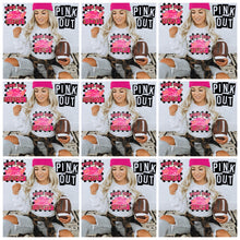 Load image into Gallery viewer, Pink Out Mascot Gold Glitter Chenille DROPDOWN TRANSFER