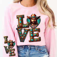 Load image into Gallery viewer, Western Jesus Heart SLEEVE OPTION TRANSFER DWS
