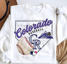 Load image into Gallery viewer, Baseball Teams Glitter Home Plate Dropdown TRANSFER PARJO