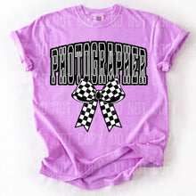 Load image into Gallery viewer, Occupation Checkered Bow Dropdown TRANSFER SBB FEB