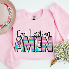 Load image into Gallery viewer, Can I Get An Amen Glitter Stripes TRANSFER SDD FEB