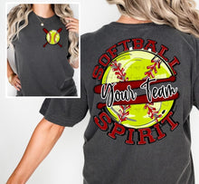 Load image into Gallery viewer, Softball Spirit With Pocket Customized DROPDOWN DTF TRANSFER BIA