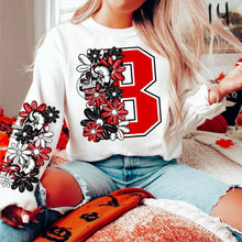 Load image into Gallery viewer, Floral Skulls And Letters Sports Team With Sleeve TRANSFER MMD