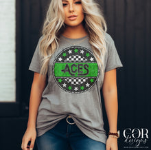 Load image into Gallery viewer, Star Checkered Circle Mascots DROPDOWN TRANSFER COR