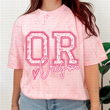 Load image into Gallery viewer, Pink Coquette Bow Heart State(all 50 states available) TRANSFER ECHT MAR