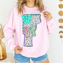 Load image into Gallery viewer, Pink Teal Dalmatian Bow States (All 50 states available) DTF TRANSFER
