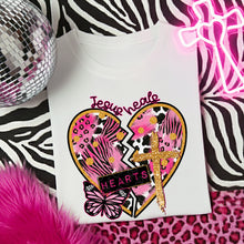 Load image into Gallery viewer, Jesus Heals Hearts Pink Leopard TRANSFER DWS FEB 26