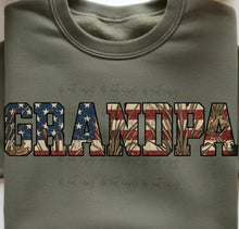 Load image into Gallery viewer, Patriotic Hunting Dad Names DROPDOWN TRANSFER ET MAY 26