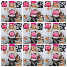 Load image into Gallery viewer, Pink Out Mascot Gold Glitter Chenille DROPDOWN TRANSFER