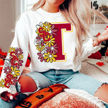 Load image into Gallery viewer, Floral Skulls And Letters Sports Team With Sleeve TRANSFER MMD