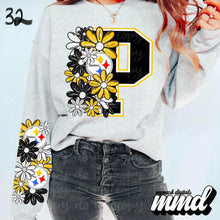 Load image into Gallery viewer, Floral Skulls And Letters Sports Team With Sleeve TRANSFER MMD