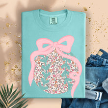 Load image into Gallery viewer, Floral Baseball Pink Bow TRANSFER TCC FEB 26
