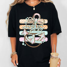 Load image into Gallery viewer, Jesus Anchors My Soul Stripes TRANSFER DWS APR 26