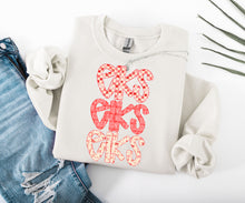Load image into Gallery viewer, Pink Vday Stacked Mascot DROPDOWN TRANSFER CAP
