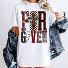 Load image into Gallery viewer, Forgiven Red Checker Leopard Cherries TRANSFER DWS FEB 26