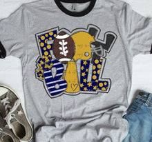 Load image into Gallery viewer, Football Word Art DROPDOWN TRANSFER