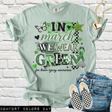 Load image into Gallery viewer, In March We Wear Color Awareness DROPDOWN TRANSFER PARJO MAR 26