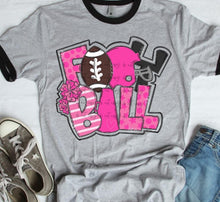 Load image into Gallery viewer, Football Word Art DROPDOWN TRANSFER
