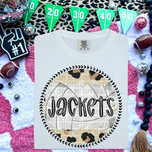 Load image into Gallery viewer, Leopard Volleyball Background Mascot Dropdown TRANSFER CAP FEB