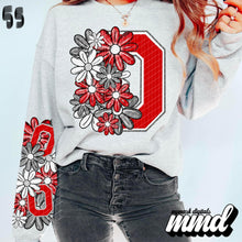 Load image into Gallery viewer, Floral Skulls And Letters Sports Team With Sleeve TRANSFER MMD