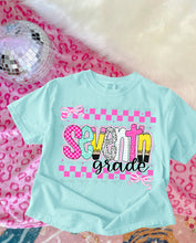 Load image into Gallery viewer, Checker Pink Dalmatian Purple Plaid School Grades DROPDOWN TRANSFER