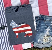 Load image into Gallery viewer, Patriotic Dog Designs Black Text SWD MAY DROPDOWN TRANSFER
