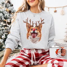 Load image into Gallery viewer, Christmas Red Nose Antler Dogs Dropdown TRANSFER