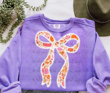 Load image into Gallery viewer, Fall Lace Bow TRANSFER