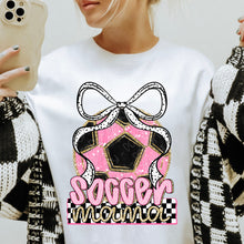 Load image into Gallery viewer, Sports Mama Dalmatian Bow Checker DROPDOWN TRANSFER DWS MAR 26