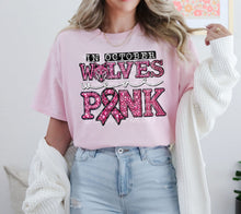 Load image into Gallery viewer, In October Mascots Wear Pink Faux Rhinestone Mascots DROPDOWN TRANSFER