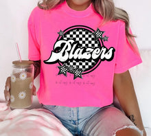 Load image into Gallery viewer, Black White Checkered Retro Star Mascot TRANSFER BIA JAN