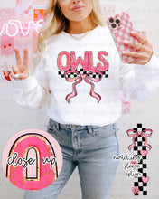 Load image into Gallery viewer, Sweet Bow Checkered Mascots With SLEEVE OPTION TRANSFER CAP JAN