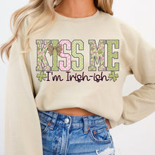 Load image into Gallery viewer, Kiss Me I’m Irish-ish Green Pink Leopard Bow TRANSFER DWS FEB 26