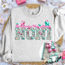 Load image into Gallery viewer, Somebody’s Very Merry Title Faux Embroidery (DROPDOWN) TRANSFER