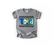 Load image into Gallery viewer, Checker Blue Pencil Plaid School Grades DROPDOWN TRANSFER
