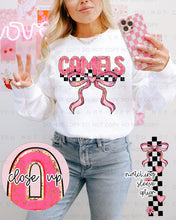 Load image into Gallery viewer, Sweet Bow Checkered Mascots With SLEEVE OPTION TRANSFER CAP JAN