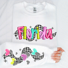 Load image into Gallery viewer, Bright Checkered States(All 50 states available) DTF TRANSFER