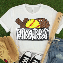 Load image into Gallery viewer, Softball Team Plate Mascots DROPDOWN TRANSFER CSD FEB 26