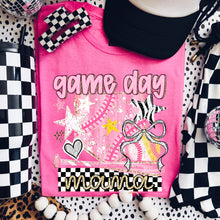 Load image into Gallery viewer, Game Day Mama Pink Star Checker DROPDOWN TRANSFER DWS MAR 26