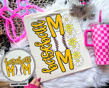 Load image into Gallery viewer, Floral Baseball Mom With Pocket DROPDOWN TRANSFER CAP MAR