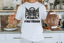 Load image into Gallery viewer, Black And White Skull Football Mascots DROPDOWN TRANSFER