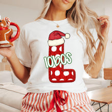 Load image into Gallery viewer, Dotted Letter Santa Hat Mascot DROPDOWN TRANSFER CSD